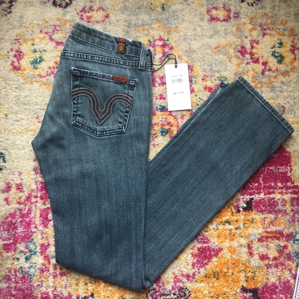 NWT 7 For All Mankind Straight Leg Jeans Size 26